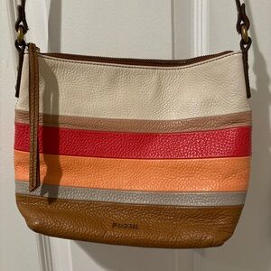 Fossil Women's Colorful Leather Shoulder Bag